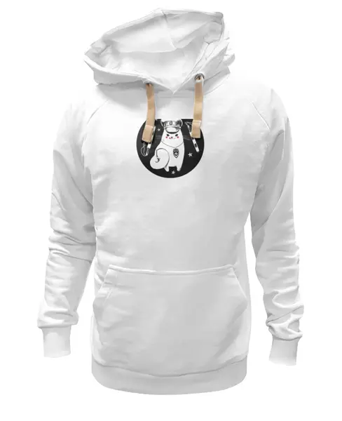 Заказать премиальную одежду в Москве. Толстовка Wearcraft Premium унисекс Кот из ГАИ от Татьяна - готовые дизайны и нанесение принтов.