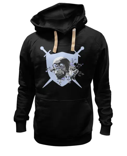 Заказать премиальную одежду в Москве. Толстовка Wearcraft Premium унисекс Череп на щите от Maggi Rich - готовые дизайны и нанесение принтов.