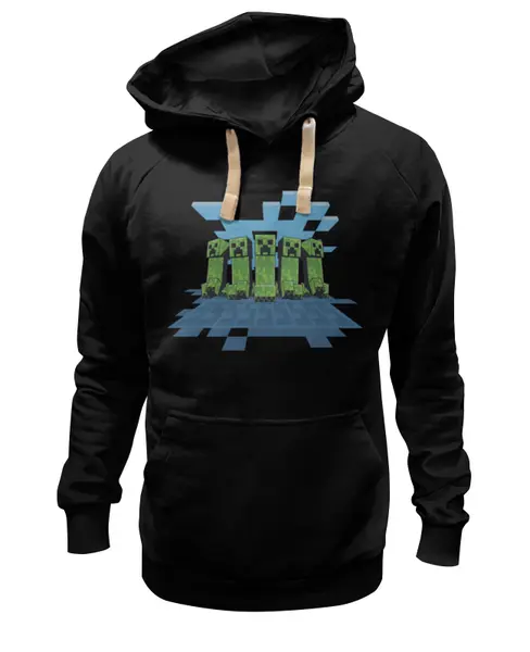 Заказать премиальную одежду в Москве. Толстовка Wearcraft Premium унисекс Криперы от PrintGamer  - готовые дизайны и нанесение принтов.