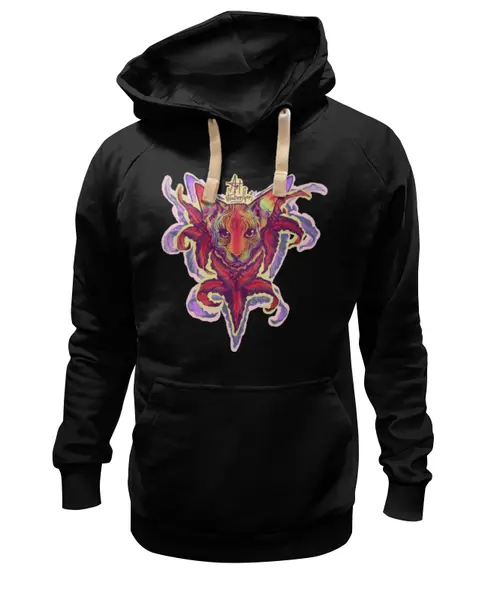 Заказать премиальную одежду в Москве. Толстовка Wearcraft Premium унисекс CrazyCat от Tabermori - готовые дизайны и нанесение принтов.