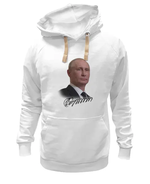 Заказать толстовку в Москве. Толстовка Wearcraft Premium унисекс Толстовка с Путиным от qlllp.ru - готовые дизайны и нанесение принтов.