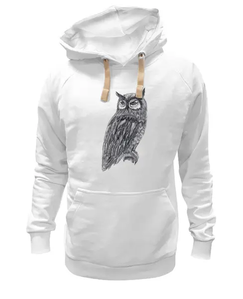 Заказать премиальную одежду в Москве. Толстовка Wearcraft Premium унисекс "Филин" от AngelusCreativity  - готовые дизайны и нанесение принтов.