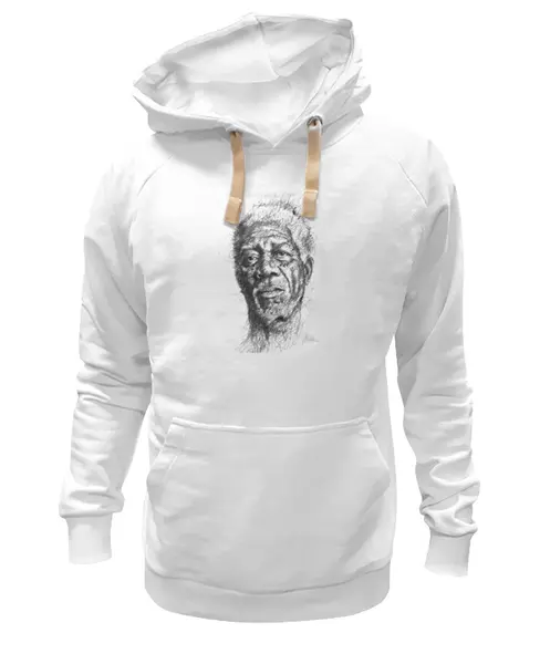 Заказать премиальную одежду в Москве. Толстовка Wearcraft Premium унисекс Морган Фримен от CoolDesign - готовые дизайны и нанесение принтов.