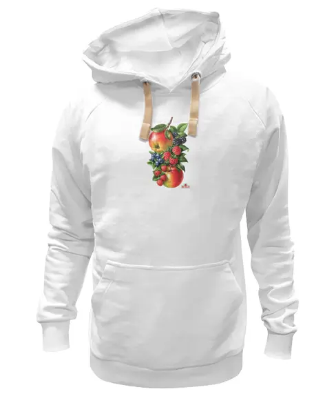 Заказать премиальную одежду в Москве. Толстовка Wearcraft Premium унисекс Ягодки и Яблочки от Виктор Гришин - готовые дизайны и нанесение принтов.