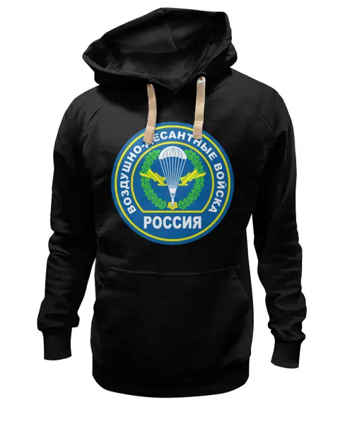 Заказать премиальную одежду в Москве. Толстовка Wearcraft Premium унисекс ВДВ Россия от EDJEY  - готовые дизайны и нанесение принтов.