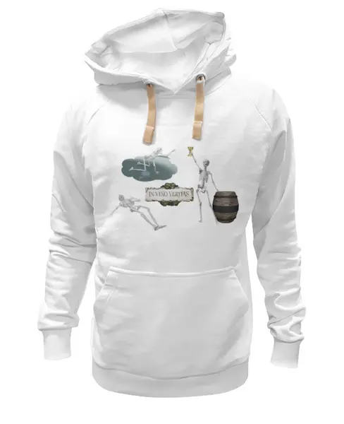 Заказать премиальную одежду в Москве. Толстовка Wearcraft Premium унисекс In vino veritas от Тари  Танте - готовые дизайны и нанесение принтов.