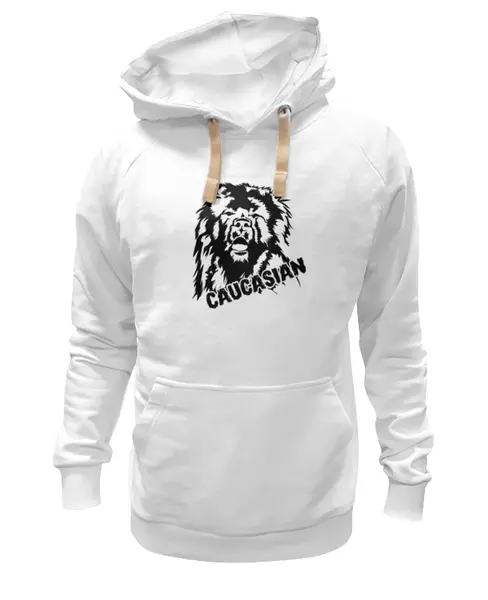 Заказать премиальную одежду в Москве. Толстовка Wearcraft Premium унисекс Кавказская овчарка, кавказец от Ксения Золотухина - готовые дизайны и нанесение принтов.