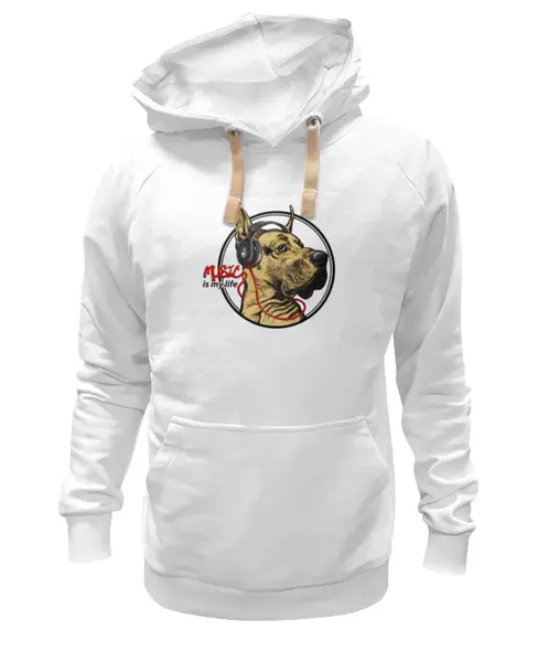 Заказать премиальную одежду в Москве. Толстовка Wearcraft Premium унисекс Music - is my life от Илья Щеблецов - готовые дизайны и нанесение принтов.
