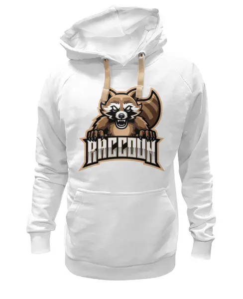 Заказать премиальную одежду в Москве. Толстовка Wearcraft Premium унисекс Енот  от Jimmy Flash - готовые дизайны и нанесение принтов.