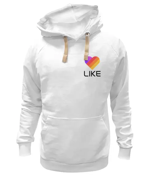 Заказать премиальную одежду в Москве. Толстовка Wearcraft Premium унисекс Like  от DESIGNER   - готовые дизайны и нанесение принтов.