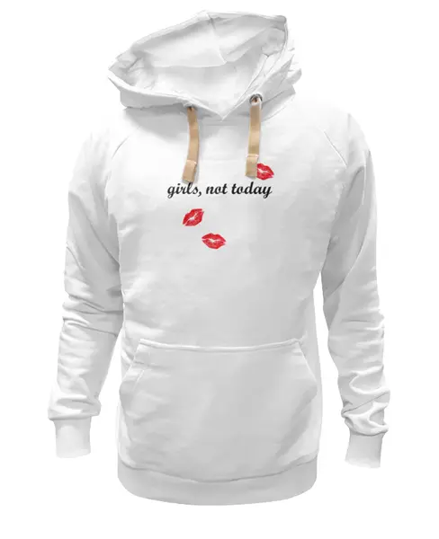 Заказать премиальную одежду в Москве. Толстовка Wearcraft Premium унисекс Girls,not today от CoolDesign - готовые дизайны и нанесение принтов.