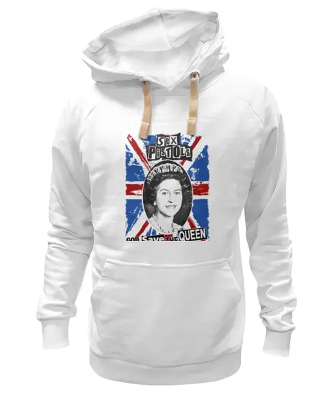Заказать премиальную одежду в Москве. Толстовка Wearcraft Premium унисекс Sex Pistols / God Save The Queen от OEX design - готовые дизайны и нанесение принтов.