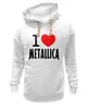 Заказать толстовку в Москве. Толстовка Wearcraft Premium унисекс «I love Metallica» от metallica - готовые дизайны и нанесение принтов.