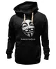 Заказать премиальную одежду в Москве. Толстовка Wearcraft Premium унисекс Anonimous от Алекс_ - готовые дизайны и нанесение принтов.