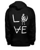 Заказать премиальную одежду в Москве. Толстовка Wearcraft Premium унисекс Love Stacked Zip Up Hoodie Black от slider - готовые дизайны и нанесение принтов.
