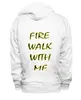 Заказать премиальную одежду в Москве. Толстовка Wearcraft Premium унисекс Fire Walk With Me от lixta - готовые дизайны и нанесение принтов.