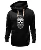 Заказать толстовку в Москве. Толстовка Wearcraft Premium унисекс Hipster skull от zen4@bk.ru - готовые дизайны и нанесение принтов.