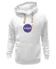 Заказать премиальную одежду в Москве. Толстовка Wearcraft Premium унисекс NASA | НАСА от The Spaceway  - готовые дизайны и нанесение принтов.