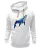 Заказать премиальную одежду в Москве. Толстовка Wearcraft Premium унисекс Синий кит от tigerda  - готовые дизайны и нанесение принтов.