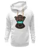 Заказать премиальную одежду в Москве. Толстовка Wearcraft Premium унисекс  Шимпанзе в маске от Stil na yarkosti - готовые дизайны и нанесение принтов.