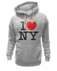 Заказать премиальную одежду в Москве. Толстовка Wearcraft Premium унисекс I ♥ NY от Даниил - готовые дизайны и нанесение принтов.