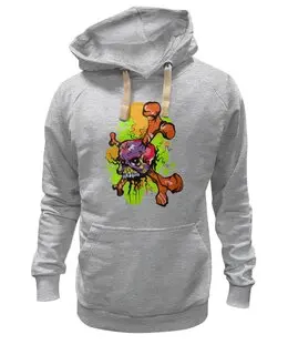 Заказать премиальную одежду в Москве. Толстовка Wearcraft Premium унисекс Черепушка от Дана Столыпина - готовые дизайны и нанесение принтов.