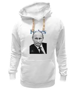 Заказать толстовку в Москве. Толстовка Wearcraft Premium унисекс Putin Forbes от Design Ministry - готовые дизайны и нанесение принтов.