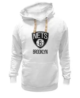 Заказать толстовку в Москве. Толстовка Wearcraft Premium унисекс Brooklyn Nets от BURNSHIRTS - готовые дизайны и нанесение принтов.