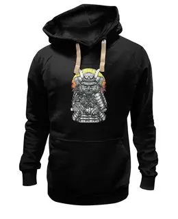 Заказать толстовку в Москве. Толстовка Wearcraft Premium унисекс OWL SAMURAI / Сова Самурай от crash - готовые дизайны и нанесение принтов.