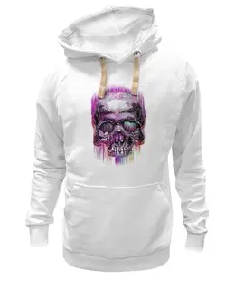 Заказать толстовку в Москве. Толстовка Wearcraft Premium унисекс Skull Art от Leichenwagen - готовые дизайны и нанесение принтов.