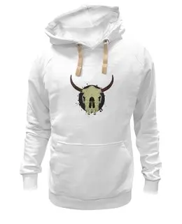 Заказать толстовку в Москве. Толстовка Wearcraft Premium унисекс Skull Bull от denis01001 - готовые дизайны и нанесение принтов.