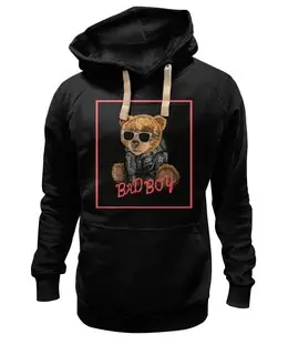 Заказать толстовку в Москве. Толстовка Wearcraft Premium унисекс Bad boy_bear от chebotaevbaks@gmail.com - готовые дизайны и нанесение принтов.