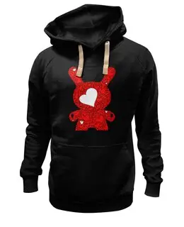 Заказать премиальную одежду в Москве. Толстовка Wearcraft Premium унисекс Сердечный заяц Данни от Дана Столыпина - готовые дизайны и нанесение принтов.