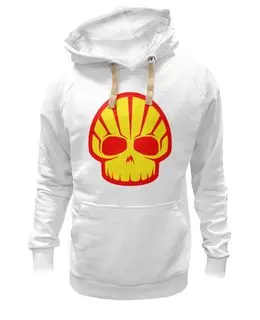 Заказать толстовку в Москве. Толстовка Wearcraft Premium унисекс Shell Skull от Leichenwagen - готовые дизайны и нанесение принтов.