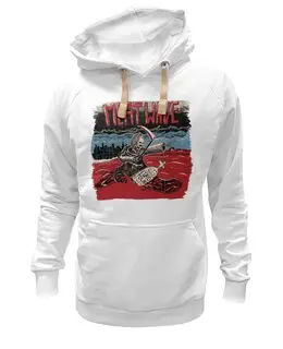 Заказать премиальную одежду в Москве. Толстовка Wearcraft Premium унисекс Мясная волна от Leichenwagen - готовые дизайны и нанесение принтов.