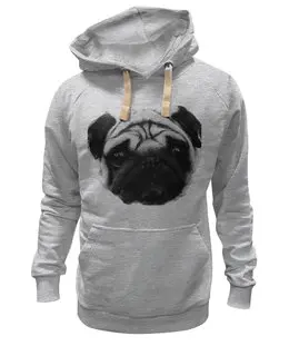 Заказать толстовку в Москве. Толстовка Wearcraft Premium унисекс Pug Fan Print от gulen - готовые дизайны и нанесение принтов.