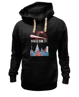 Заказать толстовку в Москве. Толстовка Wearcraft Premium унисекс Moscow. Establshed in 1147 от alexpro - готовые дизайны и нанесение принтов.