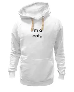 Заказать толстовку в Москве. Толстовка Wearcraft Premium унисекс I'm a cat от Петр Золотухин - готовые дизайны и нанесение принтов.