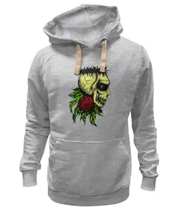 Заказать премиальную одежду в Москве. Толстовка Wearcraft Premium унисекс Роза смерти от Дана Столыпина - готовые дизайны и нанесение принтов.