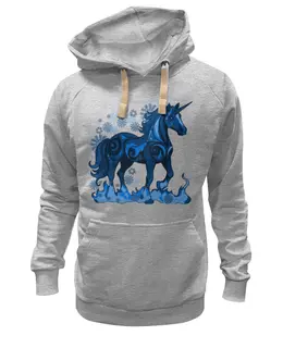 Заказать премиальную одежду в Москве. Толстовка Wearcraft Premium унисекс Снежный единорог от nortiy@yandex.ru - готовые дизайны и нанесение принтов.