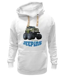 Заказать толстовку в Москве. Толстовка Wearcraft Premium унисекс Jeeping от kreed - готовые дизайны и нанесение принтов.