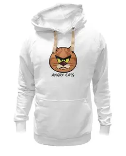 Заказать толстовку в Москве. Толстовка Wearcraft Premium унисекс Angry Cats от Виктор Гришин - готовые дизайны и нанесение принтов.
