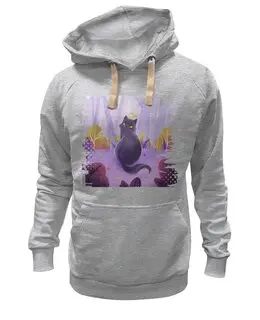 Заказать премиальную одежду в Москве. Толстовка Wearcraft Premium унисекс Святой кот от Дана Столыпина - готовые дизайны и нанесение принтов.