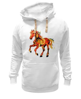 Заказать премиальную одежду в Москве. Толстовка Wearcraft Premium унисекс Конь-огонь от nortiy@yandex.ru - готовые дизайны и нанесение принтов.
