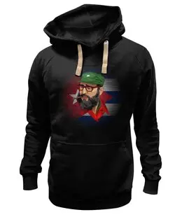 Заказать толстовку в Москве. Толстовка Wearcraft Premium унисекс ★ Фидель Кастро ★ от balden - готовые дизайны и нанесение принтов.