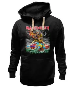 Заказать премиальную одежду в Москве. Толстовка Wearcraft Premium унисекс Iron Maiden Band от Leichenwagen - готовые дизайны и нанесение принтов.