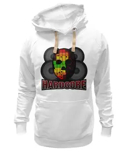 Заказать премиальную одежду в Москве. Толстовка Wearcraft Premium унисекс Hardcore от gopotol - готовые дизайны и нанесение принтов.