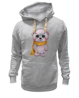 Заказать премиальную одежду в Москве. Толстовка Wearcraft Premium унисекс Мишка от Дана Столыпина - готовые дизайны и нанесение принтов.