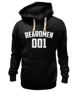 Заказать толстовку в Москве. Толстовка Wearcraft Premium унисекс BEARDMEN 001 от Borodachi - готовые дизайны и нанесение принтов.