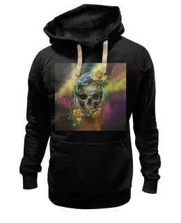 Заказать премиальную одежду в Москве. Толстовка Wearcraft Premium унисекс Игуана и Череп от Дана Столыпина - готовые дизайны и нанесение принтов.